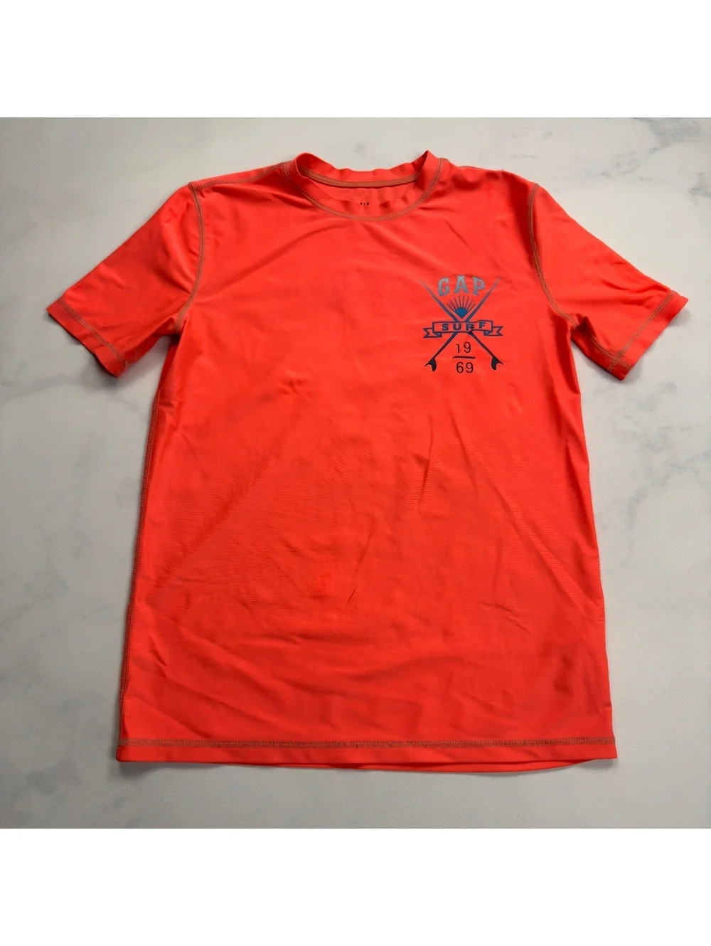 GAP Kids Short Sleeve Rash Guard Surf Graphic Shirt - Boys XL